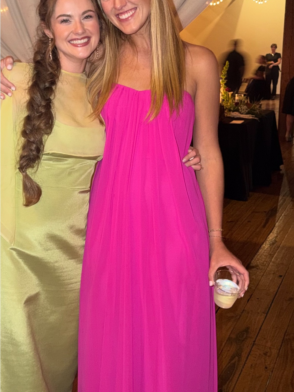 Adrianna Papell Strapless Pink Formal Dress